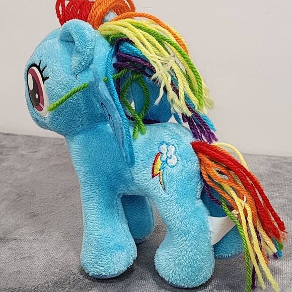 Ty Sparkle My Little Pony Blue 8" Plush Rainbow Dash - Picture 3 of 6
